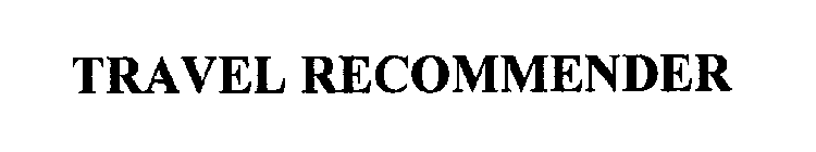 TRAVEL RECOMMENDER