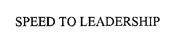 SPEED TO LEADERSHIP
