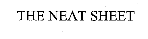THE NEAT SHEET