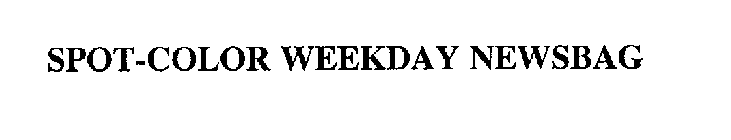 SPOT-COLOR WEEKDAY NEWSBAG
