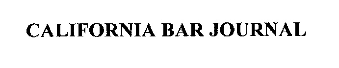 CALIFORNIA BAR JOURNAL