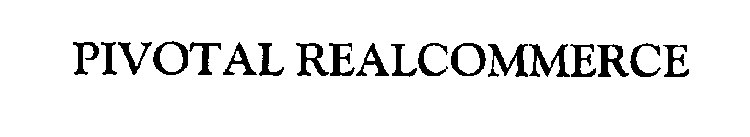 PIVOTAL REALCOMMERCE