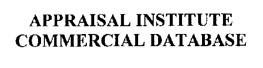 APPRAISAL INSTITUTE COMMERCIAL DATABASE