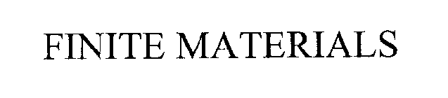 FINITE MATERIALS