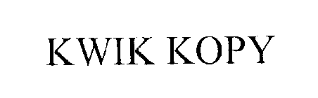 KWIK KOPY