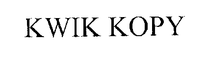 KWIK KOPY