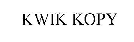 KWIK KOPY