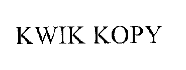 KWIK KOPY