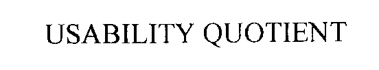 USABILITY QUOTIENT