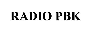 RADIO PBK