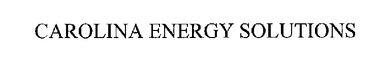 CAROLINA ENERGY SOLUTIONS