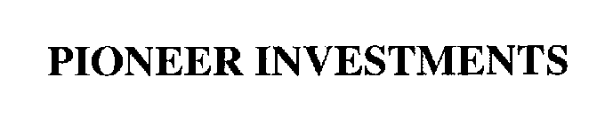 PIONEER INVESTMENTS