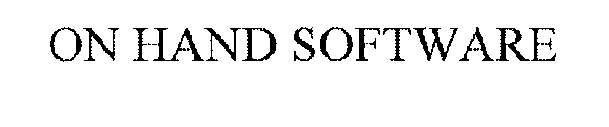 ON HAND SOFTWARE
