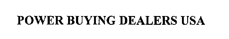 POWER BUYING DEALERS USA