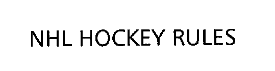 NHL HOCKEY RULES