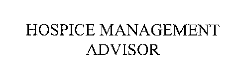 HOSPICE MANAGEMENT ADVISOR