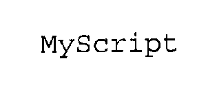 MYSCRIPT