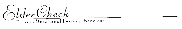 ELDER CHECK PERSONALIZED BOOKKEEPING SERVICES