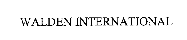 WALDEN INTERNATIONAL