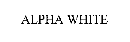 ALPHA WHITE