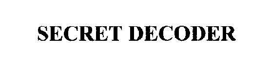 SECRET DECODER