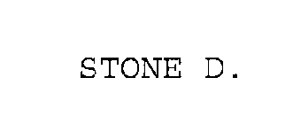 STONE D.