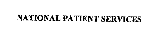 NATIONAL PATIENT SERVICES