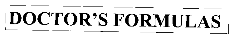 DOCTOR'S FORMULAS