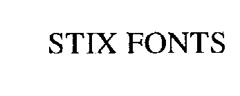 STIX FONTS