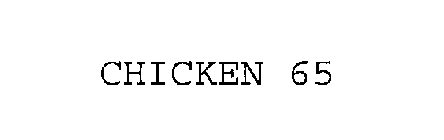 CHICKEN 65