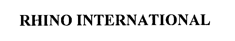 RHINO INTERNATIONAL