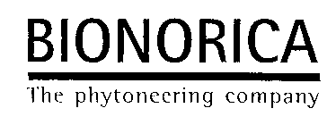 BIONORICA THE PHYTONEERING COMPANY