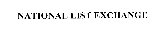 NATIONAL LIST EXCHANGE