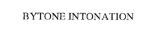 BYTONE INTONATION