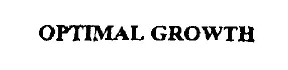 OPTIMAL GROWTH