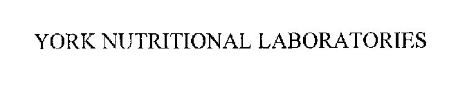 YORK NUTRITIONAL LABORATORIES