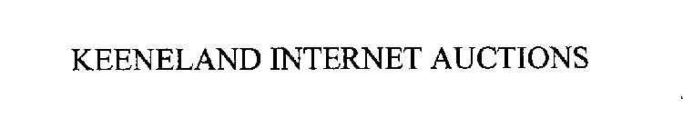 KEENELAND INTERNET AUCTIONS