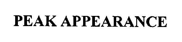 PEAK APPEARANCE