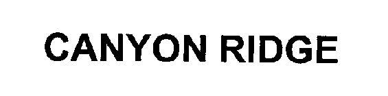CANYON RIDGE