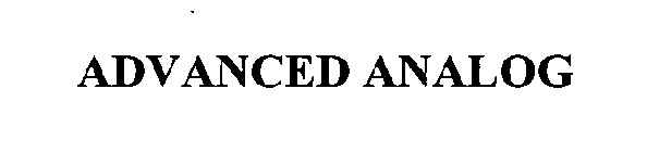 ADVANCED ANALOG