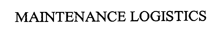 MAINTENANCE LOGISTICS
