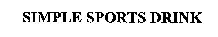SIMPLE SPORTS DRINK