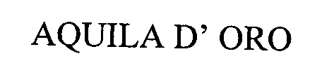 AQUILA D' ORO