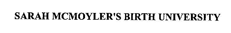 SARAH MCMOYLER'S BIRTH UNIVERSITY