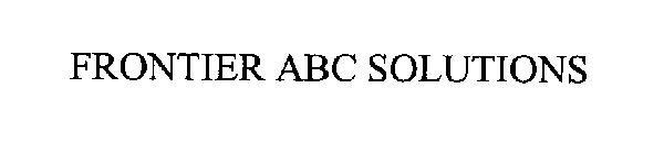 FRONTIER ABC SOLUTIONS