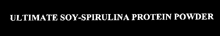 ULTIMATE SOY-SPIRULINA PROTEIN POWDER