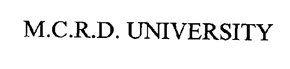 M.C.R.D. UNIVERSITY