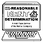 EZ REASONABLE RENT DETERMINATION A WEB BASE SERVICE OF THE NELROD COMPANY