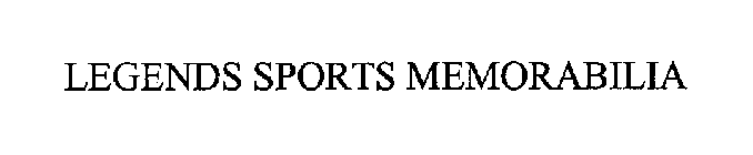 LEGENDS SPORTS MEMORABILIA