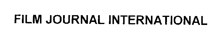FILM JOURNAL INTERNATIONAL